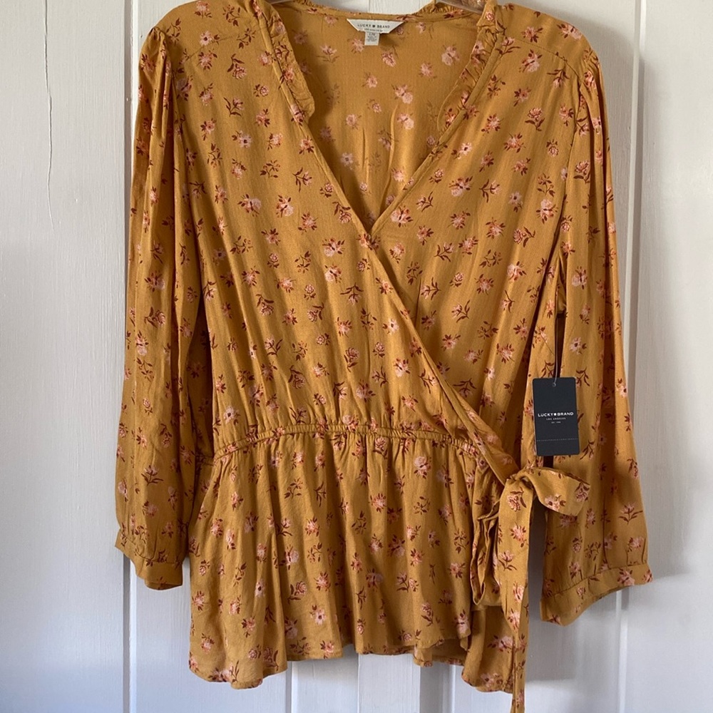 Lucky Brand Elliot Floral Top NWT